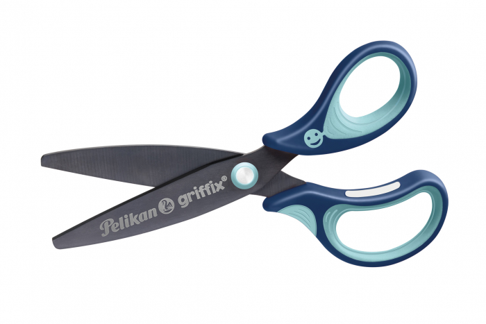 Foarfeca Griffix Albastru Dreptaci 14cm Pelikan [2]