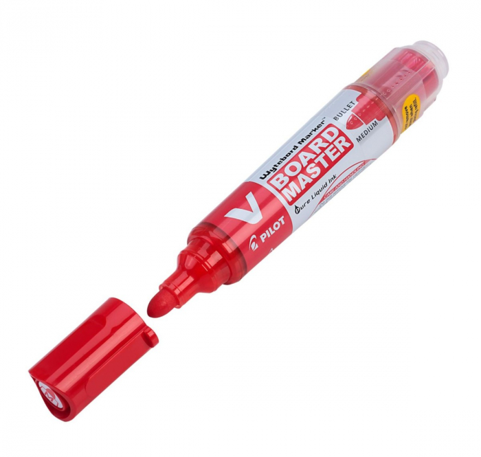Marker pentru tabla Pilot Vboard Master Varf Rotund 2.3 mm Rosu [1]