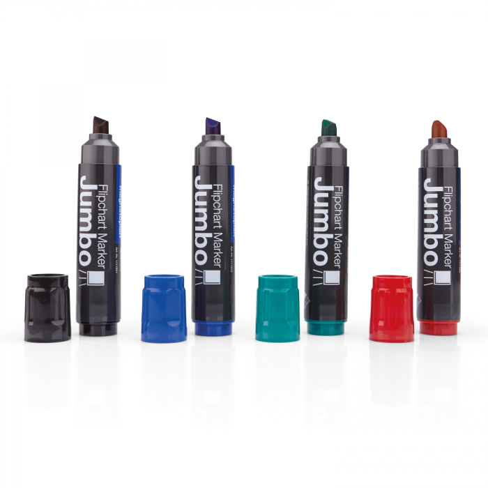 Marker pt flipchart MAGNETOPLAN Jumbo - set 4 culori asortate [2]