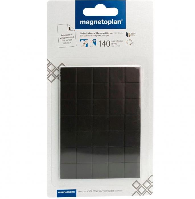 Patratele Magnetice Takkis 15x15x0.75mm, 140 buc/set, MAGNETOPLAN [1]