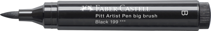 Pitt Artist Pen Big Brush Negru, Faber-Castell [3]