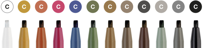 Pitt Artist Pen Caligrafic Cutie Studio 12 Buc, Faber-Castell [3]