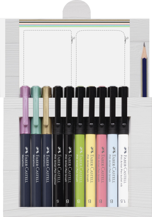 Pitt Artist Pen Caligrafic Starter Set, Faber-Castell [2]