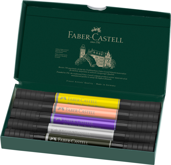 Pitt Artist Pen Dual Marker Set 5 Buc Fashion, Faber-Castell [2]