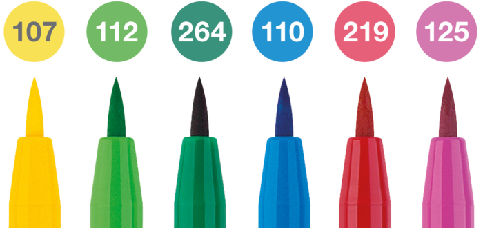 Pitt Artist Pen Set 6 Buc Culori Primavara 2022, Faber-Castell [2]
