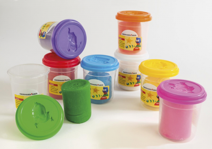 PLASTILINA MODELAJ 4 CULORI SPECIALE X 140G EberhardFaber [2]