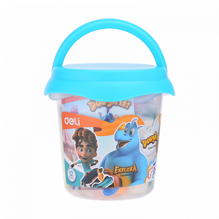 PLASTILINA SOFT GALETUSA 12 CULORI 160G DELI [3]