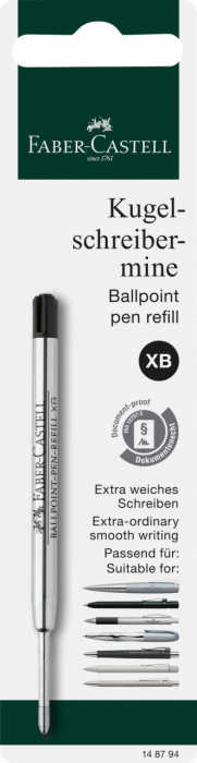 Rezerva Pix Metal Black XB, Faber-Castell [2]