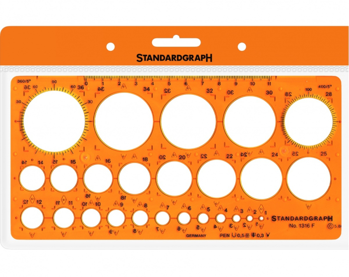 Sablon Cercuri 1-36, 25 cercuri, StandardGraph [2]
