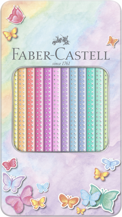 Set Cadou 12 Creioane Colorate Pastel Sparkle, Faber-Castell [3]