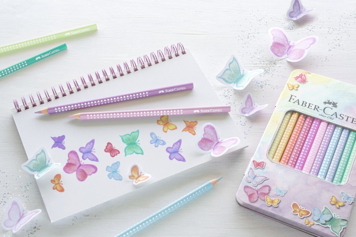 Set Cadou 12 Creioane Colorate Pastel Sparkle, Faber-Castell [4]