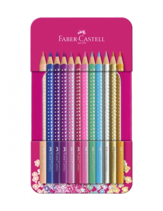 Set 12 Creioane colorate Sparkle Faber-Castell [2]
