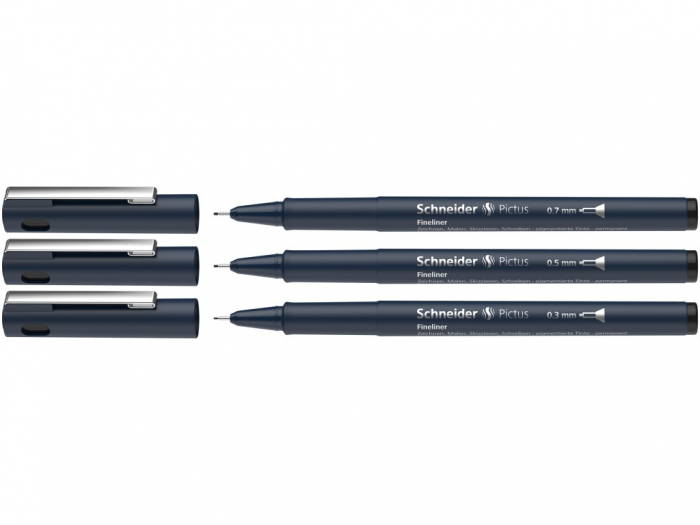 Set 3 buc Fineliner Pictus, Schneider [2]