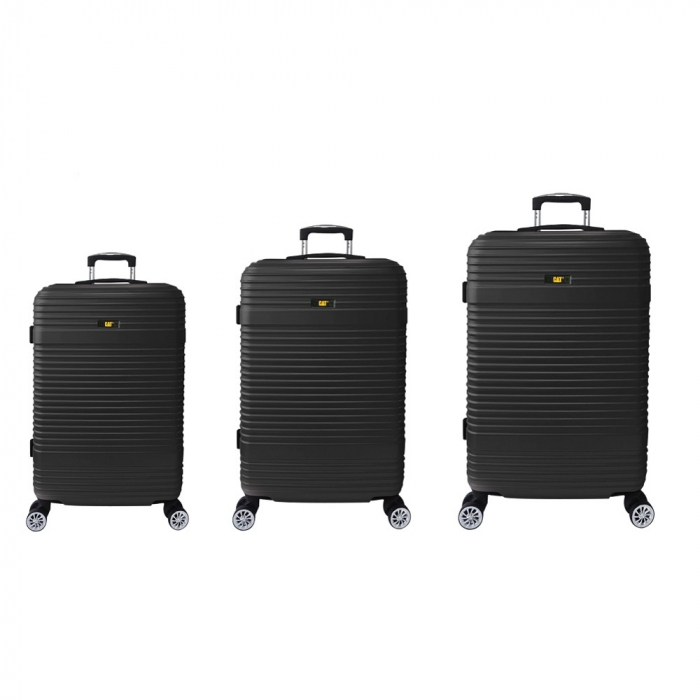 Set 3 trollere CATERPILLAR V Power Alexa (20/24/28 inch) -ABS - Negru [3]