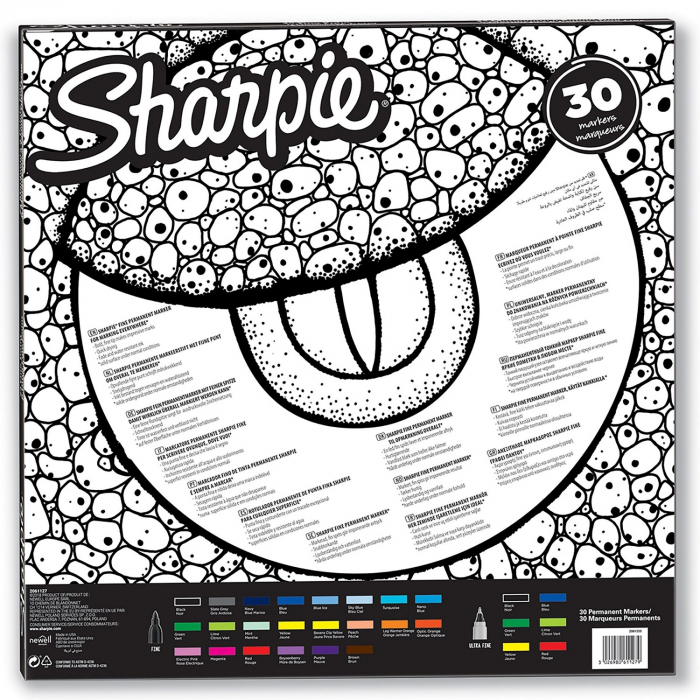 Set 30 Markere Permanent Asortate Combo Lizard Mix Color, Sharpie [2]