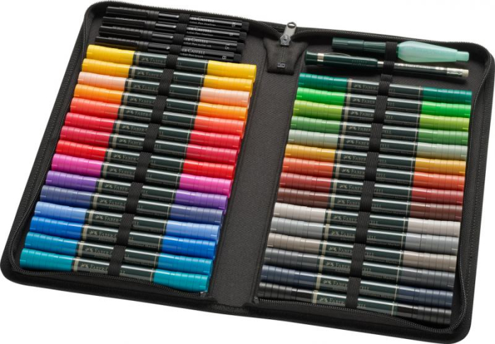 Set 30 Markere Solubile Albrecht Durer + 4 Bucati Pitt Artist Pens + Perfect Pencil + Pensula, Faber-Castell [5]