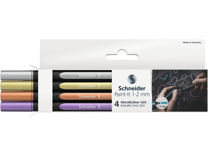 Set 4x Liner metalic Paint-It 020 1-2 mm, Schneider [2]