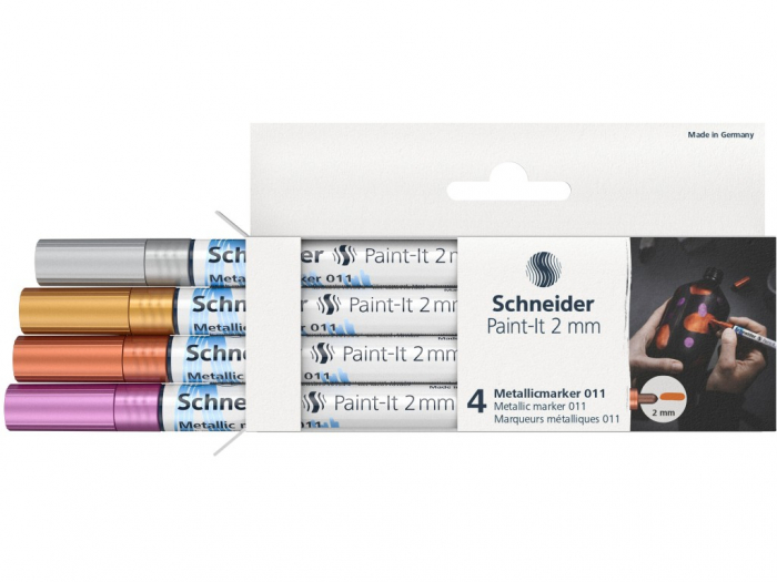Set 4x Marker metalic Paint-It 011 2 mm Set 1, Schneider [2]