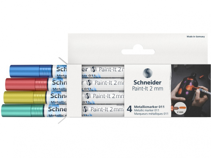 Set 4x Marker metalic Paint-It 011 2 mm Set 2, Schneider [2]