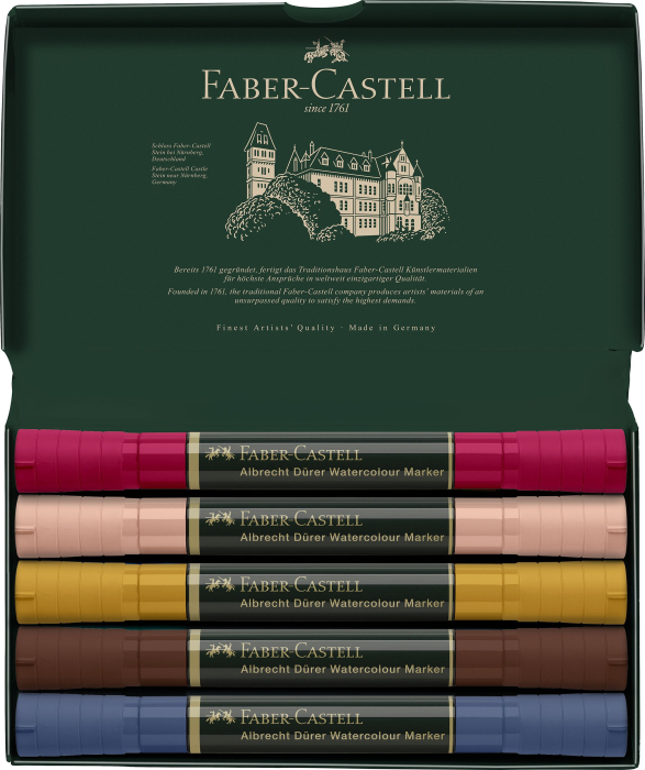 Set 5 Markere Solubile Portret A.Durer, Faber-Castell [2]