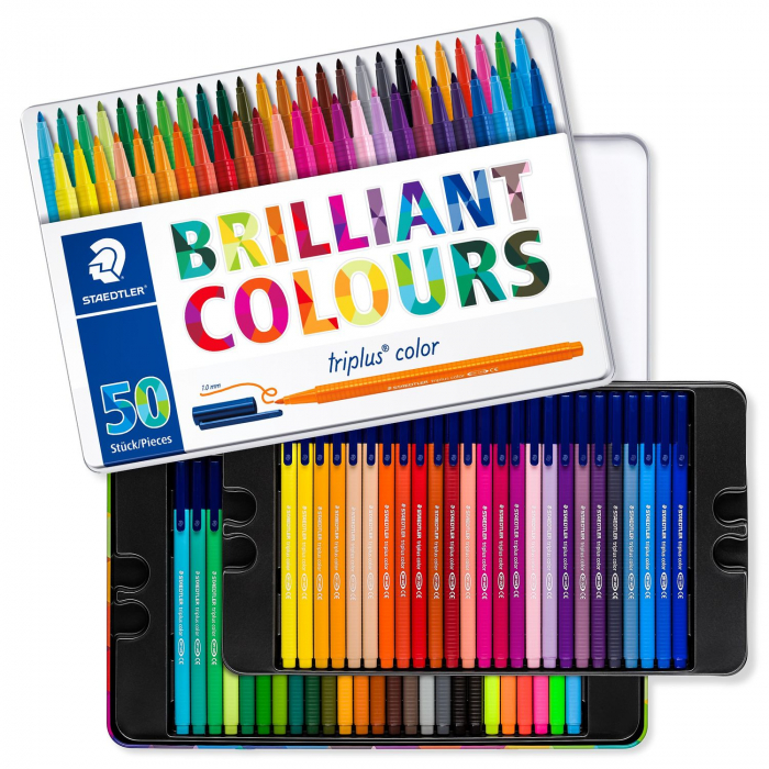 Set 50 culori Carioca Triplus Color 323 1.0 mm Staedtler [2]