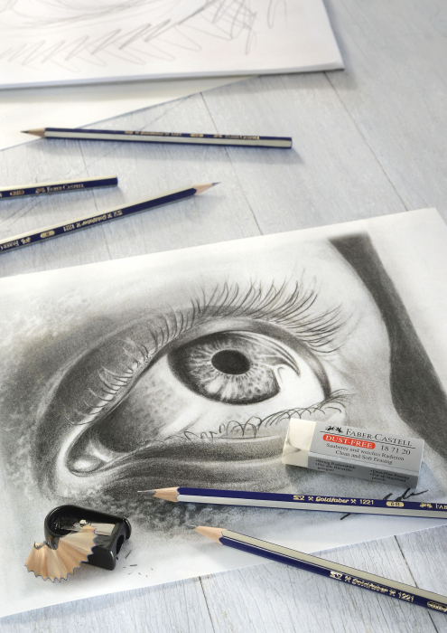 Set 6 Creion Grafit Diverse Tarii Goldfaber+ Radiera+Ascutitoare, Faber-Castell [6]