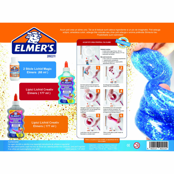 Set Elmers Starter Slime Blue-Silver [2]