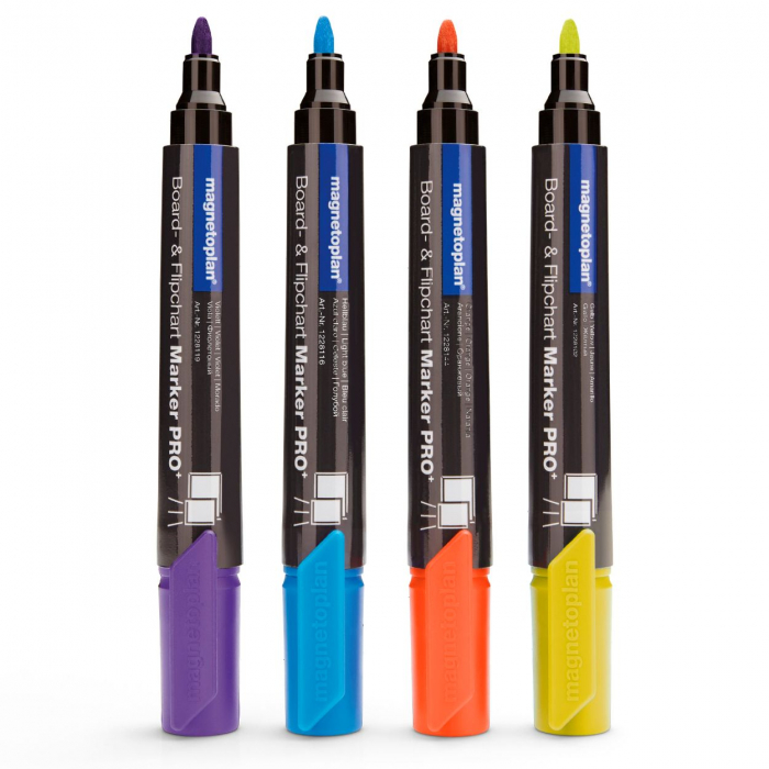 Set Marker Whiteboard Pro 4 culori, Magnetoplan [2]