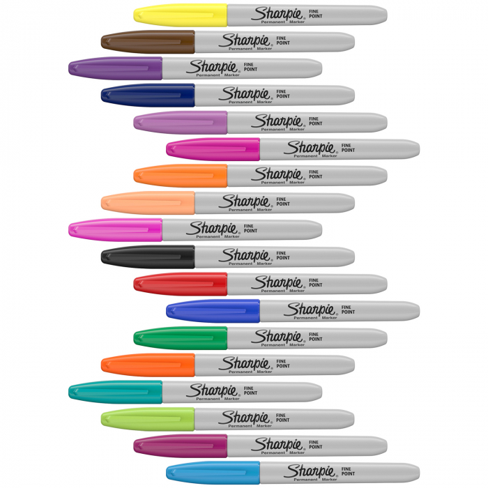 Set Mix Color Fine Point Bullet 20 buc, Sharpie [2]