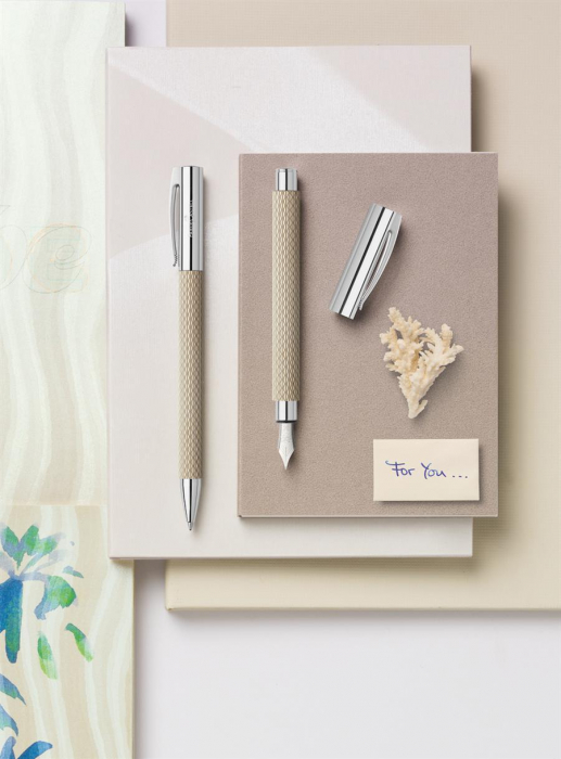 Stilou Ambition Opart White Sand Faber-Castell [4]