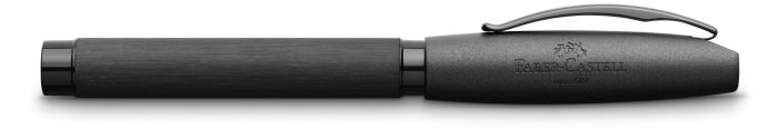 Stilou Essentio Aluminium Negru F, Faber-Castell [3]