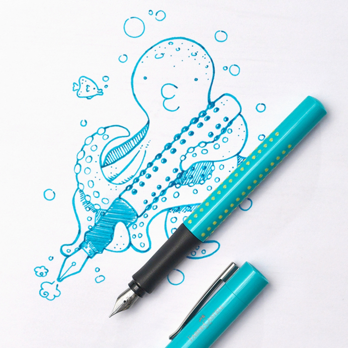 Stilou Grip 2010 Turcoaz-Verde Faber-Castell [3]
