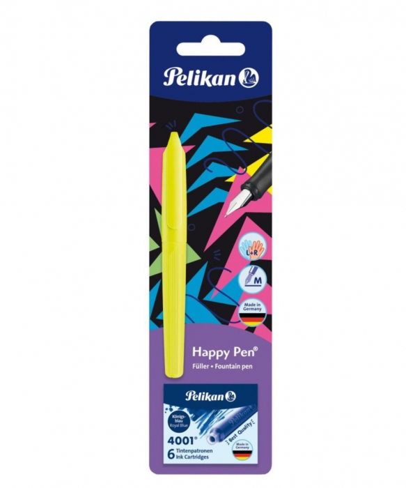 Stilou Happy Pen Galben Neon, Pelikan [2]