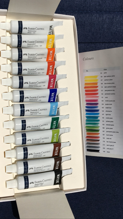 Tempera Acuarele 12 culori + paleta Faber-Castell [4]