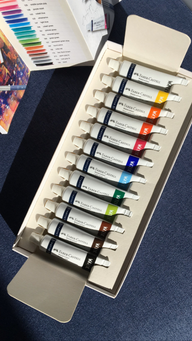 Tempera Acuarele 12 culori + paleta Faber-Castell [6]