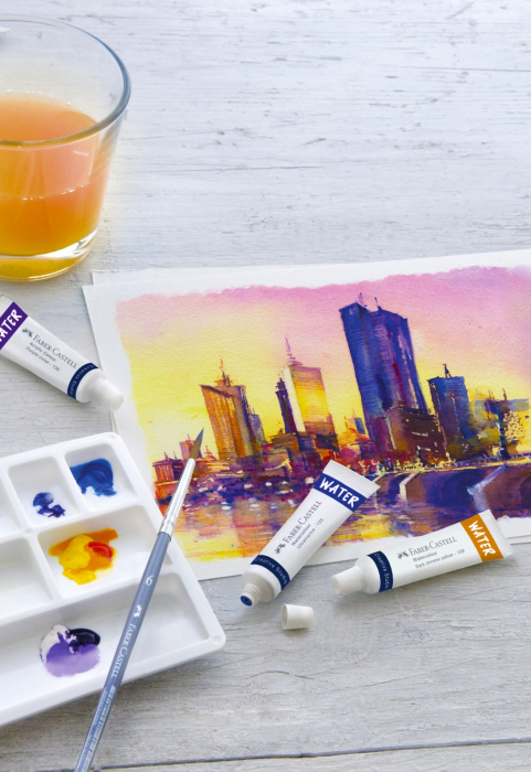Tempera Acuarele 24 culori + paleta Faber-Castell [3]