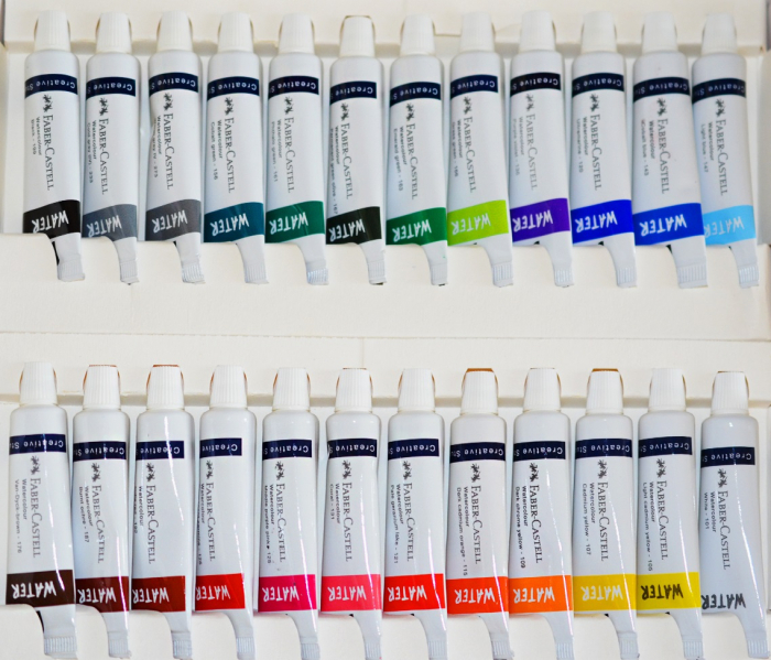 Tempera Acuarele 24 culori + paleta Faber-Castell [2]