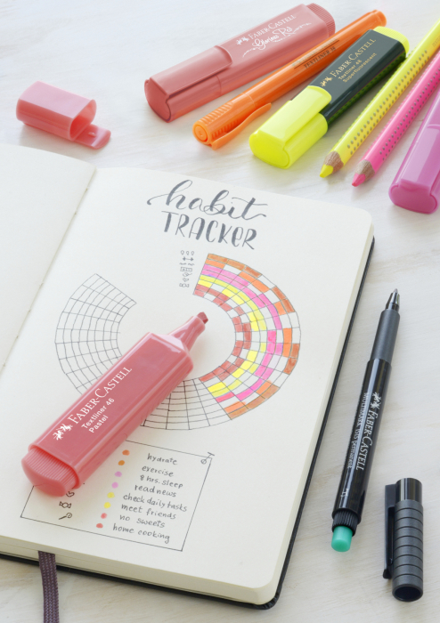 Textmarker Rosu Metalizat 1546 Faber-Castell [2]