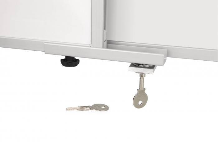 Whiteboard Ferroscript 1200x900mm cu 2 aripi laterale Magnetoplan [4]