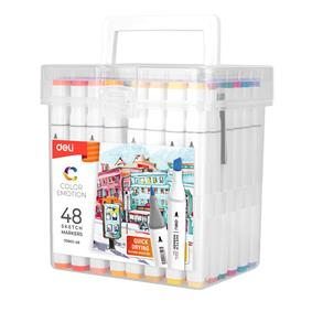 Set 48 Markere Sketching varf Dublu 1mm/7mm Deli [3]