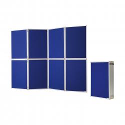 Panouri expunere si separatoare spatii - Panou Prezentare Pliabil 8x905x610x80 mm, Blue, Magnetoplan