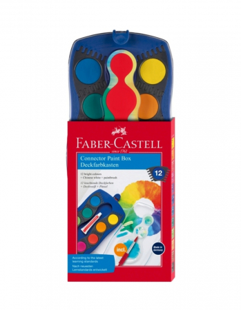 Acuarele 12 Culori Connector Faber-Castell [0]