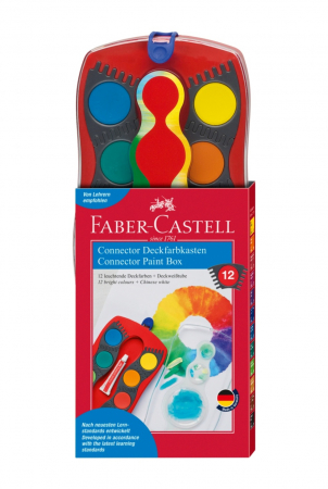 Brand - Acuarele 12 Culori Connector Rosu 2022, Faber-Castell