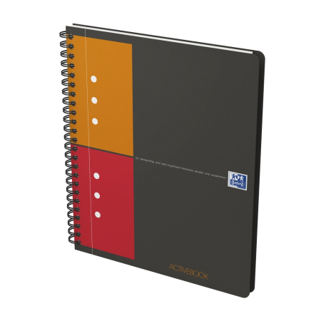Agenda organizator Oxford International Active Book, AR A5+ 80 file, spira, 90g/mp, Oxford [1]
