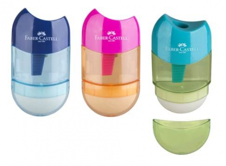 Ascutitori - ASCUTITOARE PLASTIC CU RADIERA TREND 2019 FABER-CASTELL