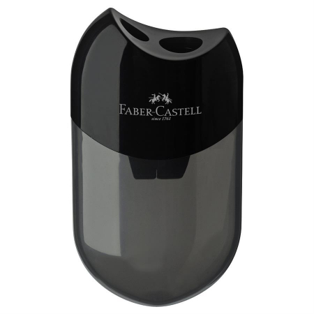 Ascutitori - Ascutitoare Plastic Dubla Cu Container negru Faber-Castell
