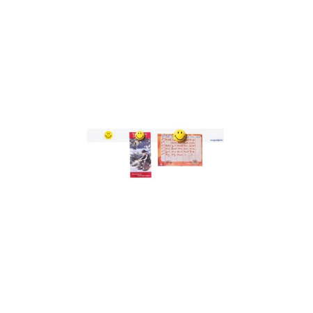 Afisare si prezentare - Banda magnetica 4 magneti Smiley 500mm MAGNETOPLAN