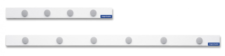 Afisare si prezentare - Banda magnetica MAGNETOPLAN alba cu 6 magneti, 1000 x 50 mm