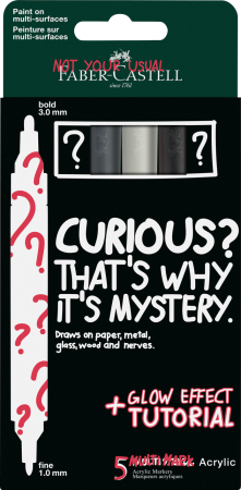 Brand - Blister 5 Markere Acrilice Multimark Mystery Set 2, Faber-Castell