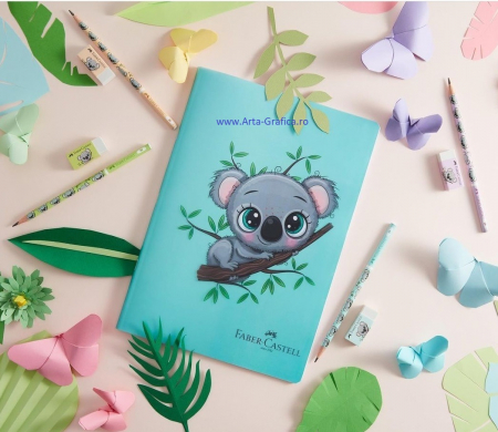 Caiet Capsat A5 80F AR Coperta PP Koala Faber-Castell [3]